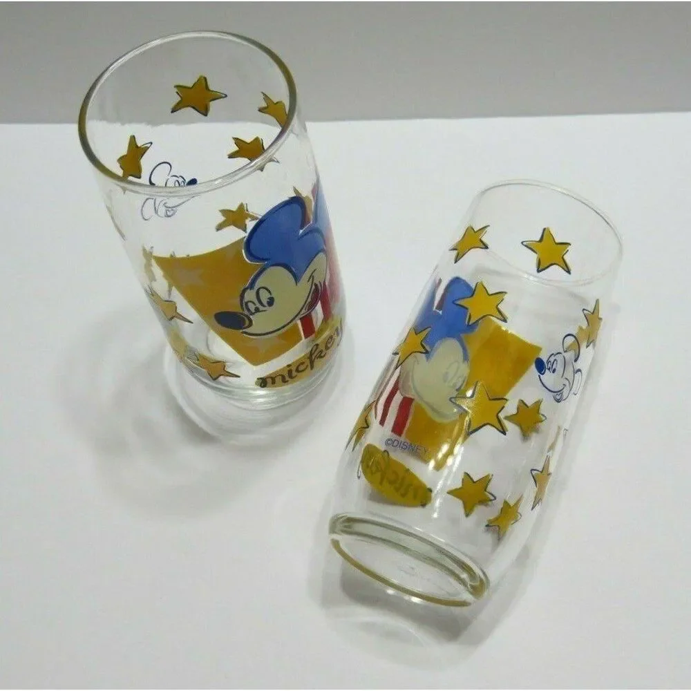 Anchor Hocking Set of 2 Disney  Mickey Mouse Stars & Stripes 6